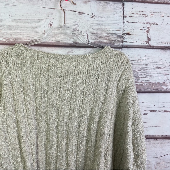 Free People Good Day Palm slouchy chunky knit pullover size S - Picture 11 of 15